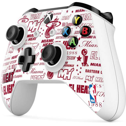 NBA Miami Heat Historic Blast Xbox One S Controller Skin