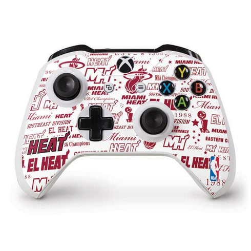 NBA Miami Heat Historic Blast Xbox One S Controller Skin