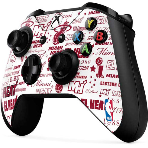 NBA Miami Heat Historic Blast Xbox One X Controller Skin