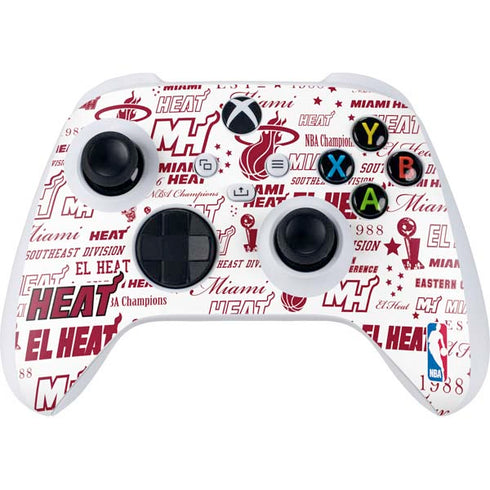 NBA Miami Heat Historic Blast Xbox Series S Controller Skin