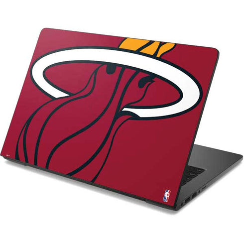 NBA Miami Heat Large Logo Dell Chromebook Skin