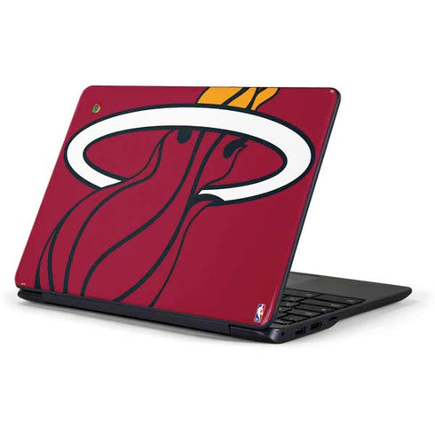 NBA Miami Heat Large Logo Samsung Chromebook Skin