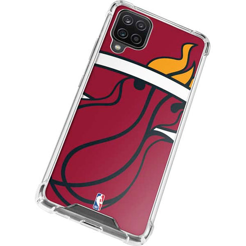 NBA Miami Heat Large Logo Galaxy A12 Clear Case