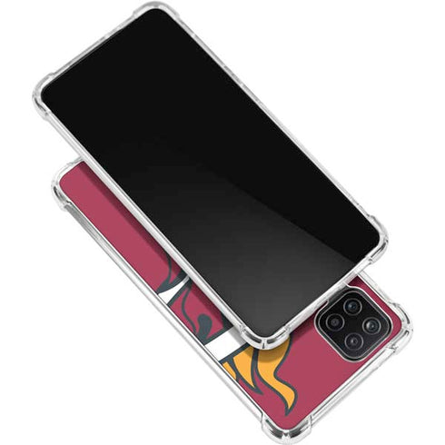 NBA Miami Heat Large Logo Galaxy A12 Clear Case