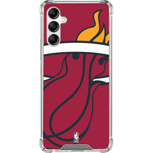 NBA Miami Heat Large Logo Galaxy A14 5G Clear Case