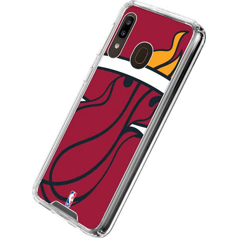NBA Miami Heat Large Logo Galaxy A30 Clear Case