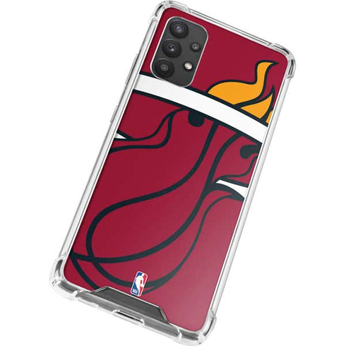 NBA Miami Heat Large Logo Galaxy A32 5G Clear Case