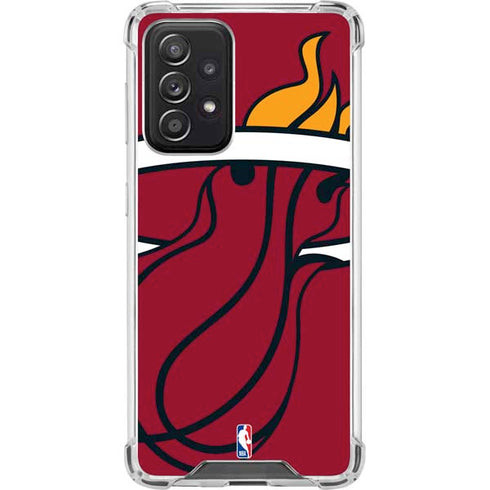 NBA Miami Heat Large Logo Galaxy A52 5G Clear Case