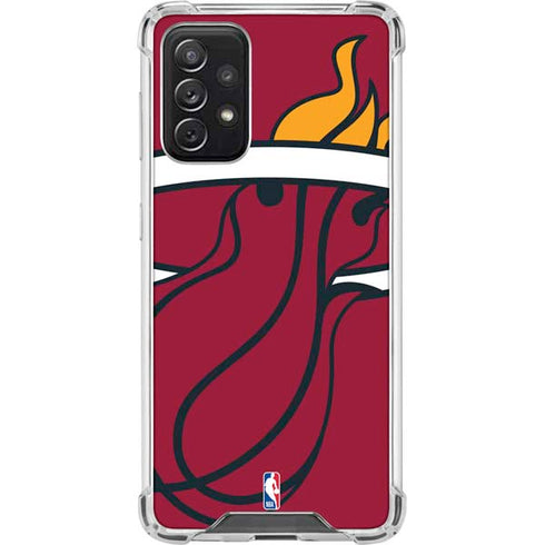 NBA Miami Heat Large Logo Galaxy A72 5G Clear Case