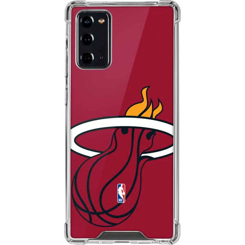 NBA Miami Heat Large Logo Galaxy Note20 5G Clear Case