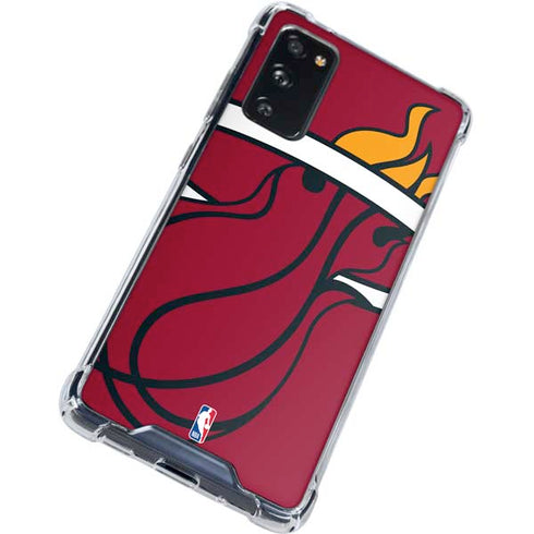 NBA Miami Heat Large Logo Galaxy S20 FE Clear Case