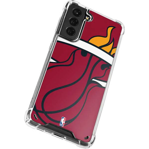 NBA Miami Heat Large Logo Galaxy S21 5G Clear Case