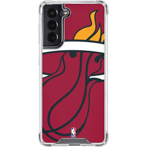 NBA Miami Heat Large Logo Galaxy S22 Clear Case