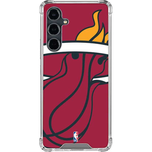 NBA Miami Heat Large Logo Galaxy S23 FE Clear Case