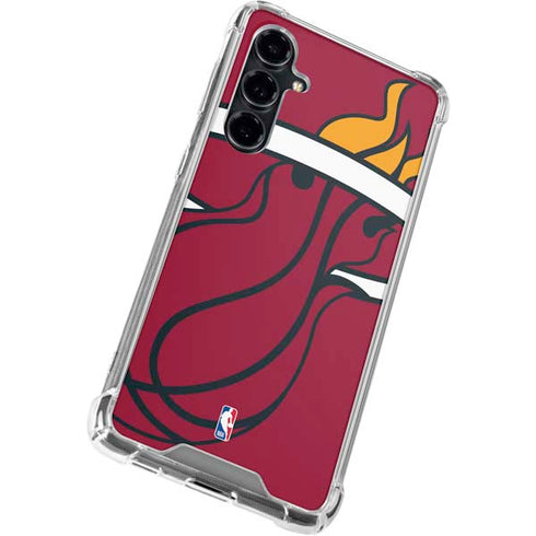 NBA Miami Heat Large Logo Galaxy S23 FE Clear Case