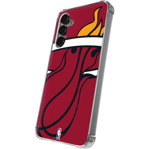 NBA Miami Heat Large Logo Galaxy S24 Plus Clear Case
