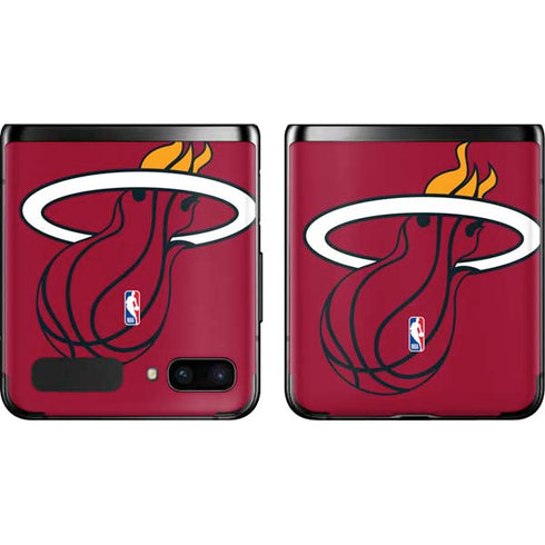 NBA Miami Heat Large Logo Galaxy Z Flip Skin