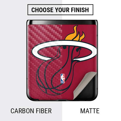 NBA Miami Heat Large Logo Galaxy Z Flip Skin