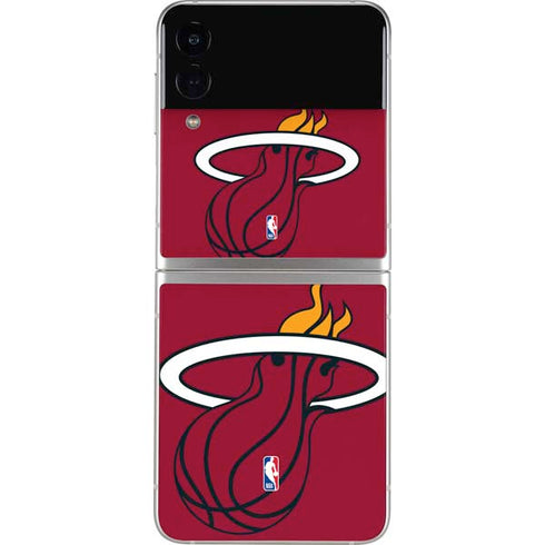 NBA Miami Heat Large Logo Galaxy Z Flip3 5G Skin