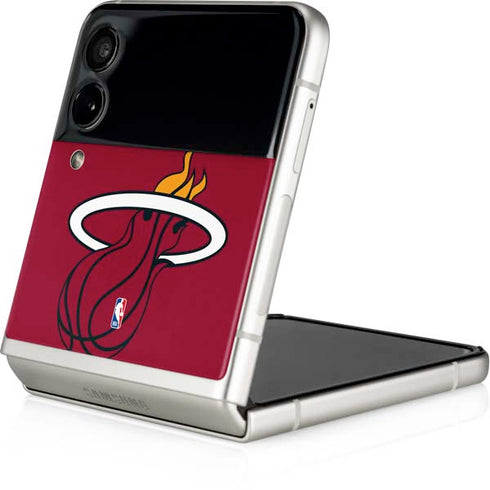 NBA Miami Heat Large Logo Galaxy Z Flip3 5G Skin