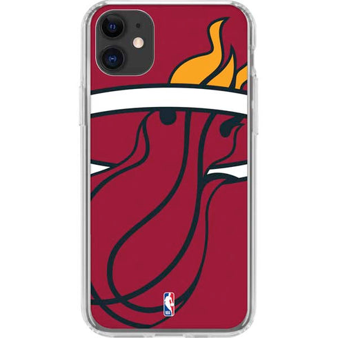 NBA Miami Heat Large Logo iPhone 11 Clear Case