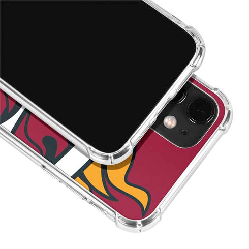 NBA Miami Heat Large Logo iPhone 12 Clear Case