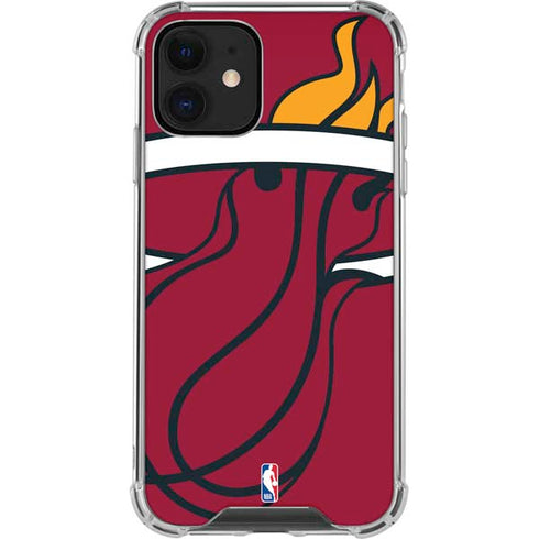 NBA Miami Heat Large Logo iPhone 12 Mini Clear Case