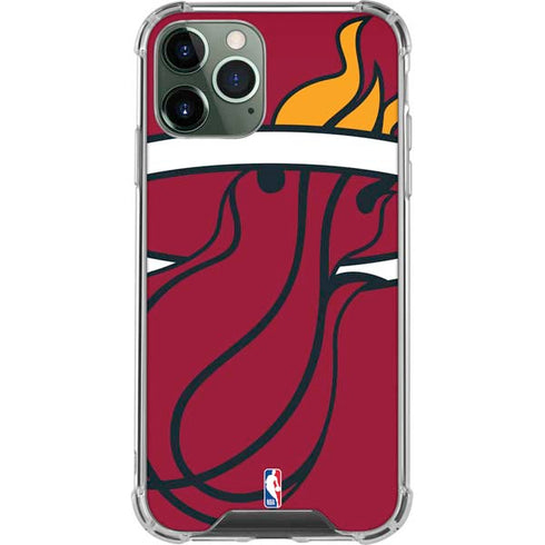 NBA Miami Heat Large Logo iPhone 12 Pro Clear Case