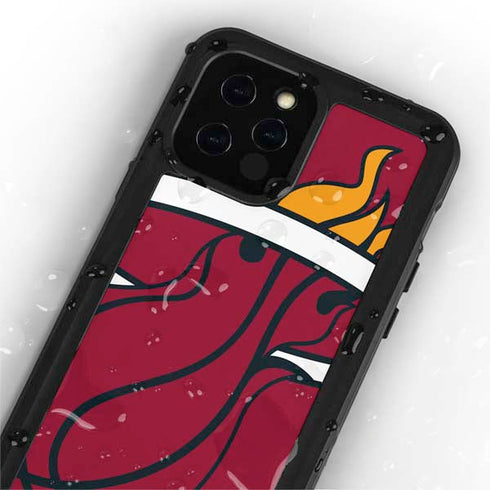 NBA Miami Heat Large Logo iPhone 12 Pro Waterproof Case