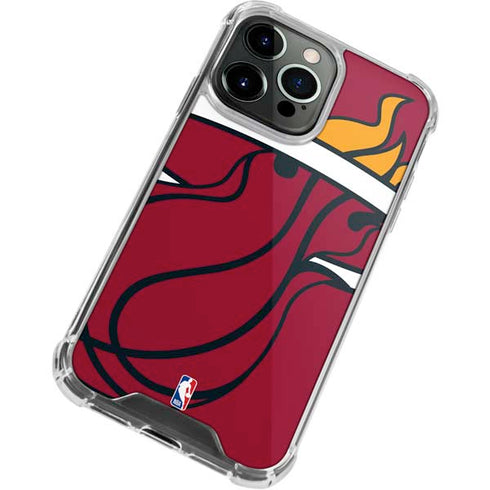 NBA Miami Heat Large Logo iPhone 13 Pro Clear Case