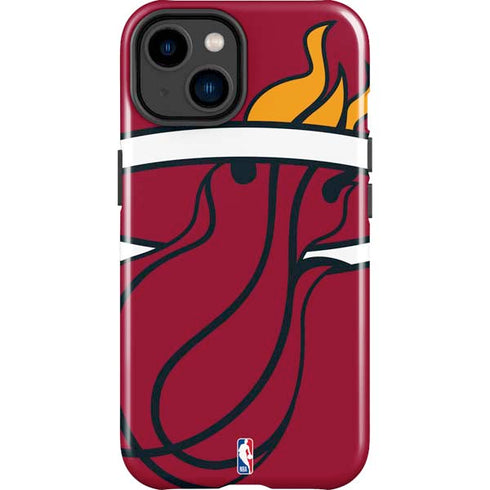 NBA Miami Heat Large Logo iPhone 14 Plus Impact Case