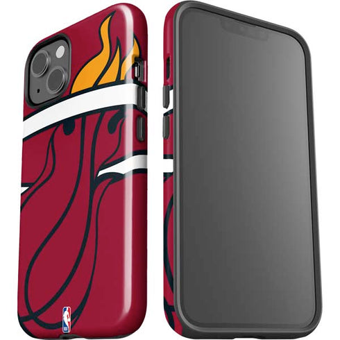 NBA Miami Heat Large Logo iPhone 15 Plus Impact Case