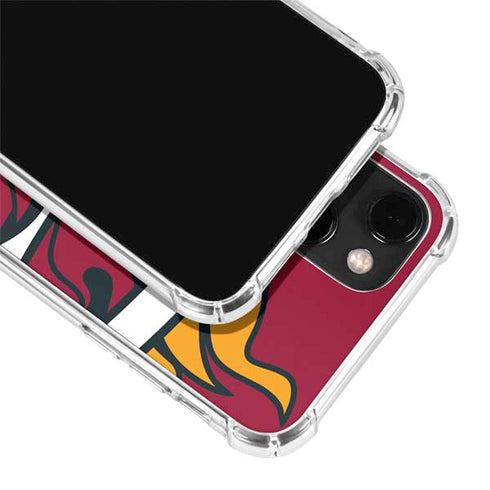 NBA Miami Heat Large Logo iPhone 15 Plus Clear Case