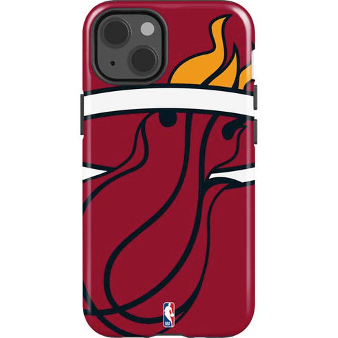 NBA Miami Heat Large Logo iPhone 15 Impact Case