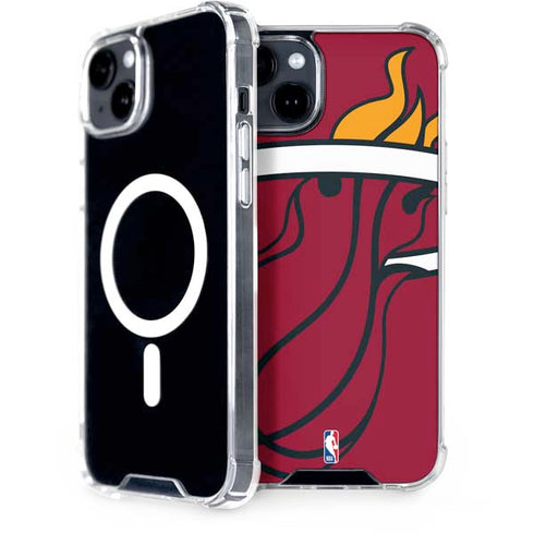 NBA Miami Heat Large Logo iPhone 15 Plus MagSafe Case