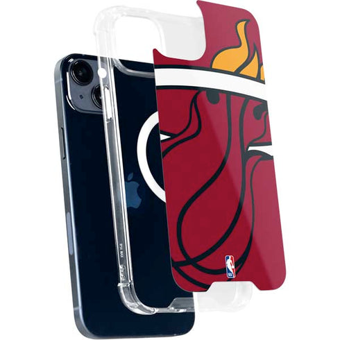 NBA Miami Heat Large Logo iPhone 15 Plus MagSafe Case