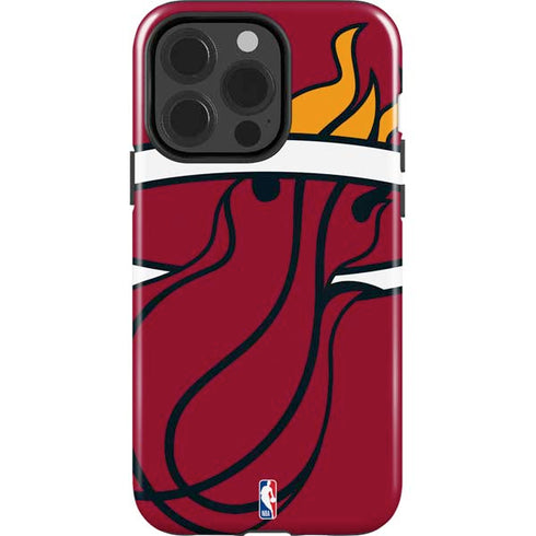 NBA Miami Heat Large Logo iPhone 15 Pro Impact Case