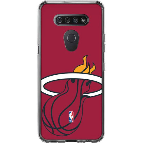 NBA Miami Heat Large Logo LG K51/Q51 Clear Case