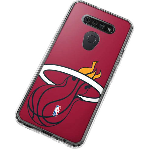 NBA Miami Heat Large Logo LG K51/Q51 Clear Case