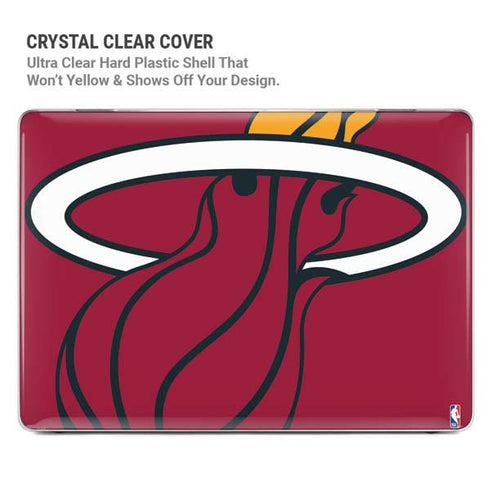 NBA Miami Heat Large Logo MacBook Pro 16in (2021-25) Case plus Skin