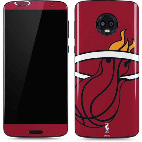NBA Miami Heat Large Logo Moto G6 Skin