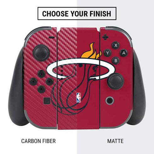 NBA Miami Heat Large Logo Nintendo Switch Bundle Skin