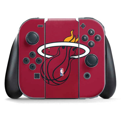 NBA Miami Heat Large Logo Nintendo Switch (2017-2021) Joy-Con Controller Skin