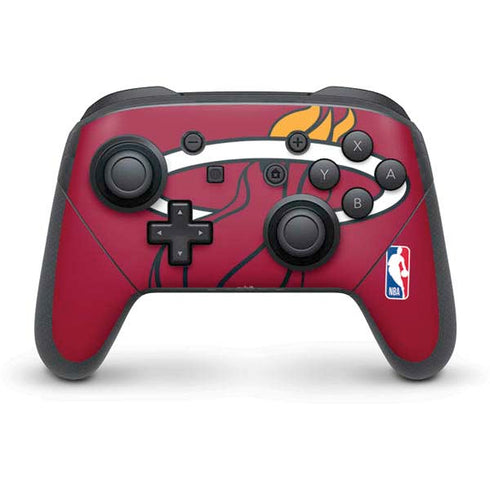 NBA Miami Heat Large Logo Nintendo Switch Pro Controller Skin