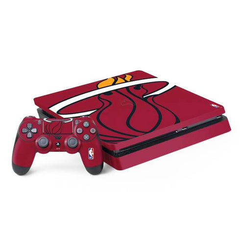 NBA Miami Heat Large Logo PS4 Slim Bundle Skin