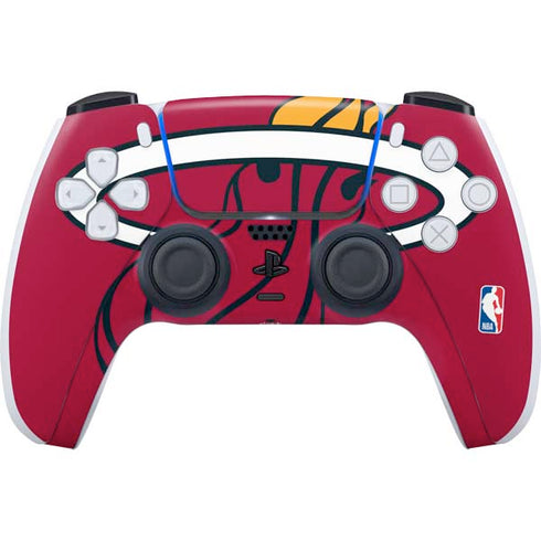 NBA Miami Heat Large Logo PS5 Controller Skin