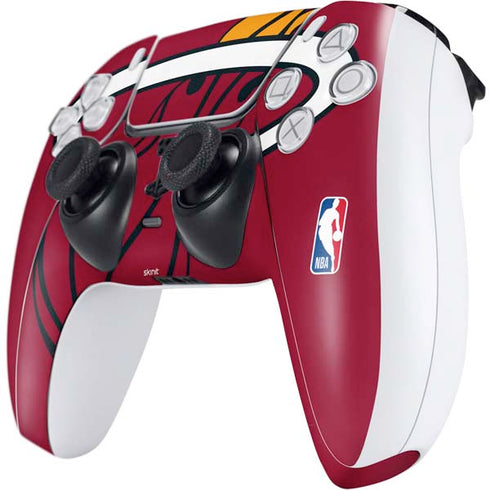 NBA Miami Heat Large Logo PS5 Controller Skin