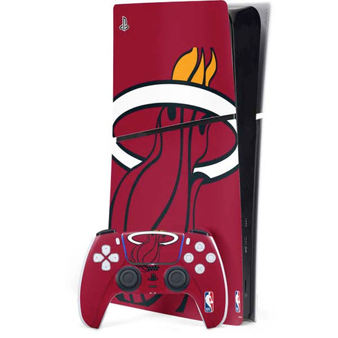NBA Miami Heat Large Logo PS5 Slim Digital Edition Console Skin