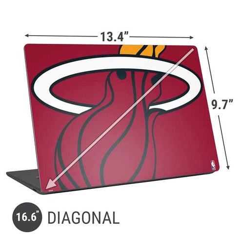 NBA Miami Heat Large Logo Universal Laptop 16.6in (13.4 x 9.7in) Skin