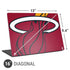 NBA Miami Heat Large Logo Universal Laptop 16in (13 x 9.4in) Skin